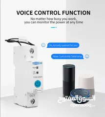  6 قاطع ذكي مع عداد الطاقة TOMZN WIFI  متوافق مع المساعدات الصوتية اليكسا جوجل هوم سونوف