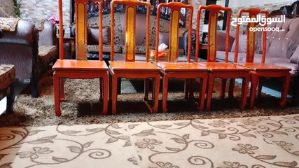  2 خمس كراسي طاوله سفره فقط وبدون طاوله
