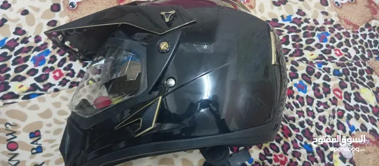  1 vega helmet. untouched for2 years . handmade gold design.