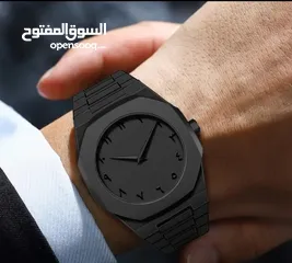  1 ساعة أنيقة باللون الأسود الملكي   جديده وغير مستعمله    لحق حالك قبل ما تخلص