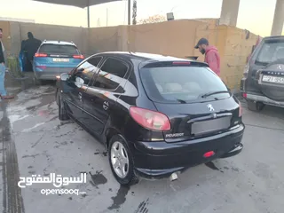  4 للبيع المستعجل بيجو 206 موديل 2007 فحص 7 جيد لون اسود
