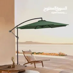  1 مظلة 3×3 قابلة للطي  قماش ضد المياه ويتحمل أشعة الشمس  قاعدة يمكن تثبيتها في الأرض او وضع وزن عليها