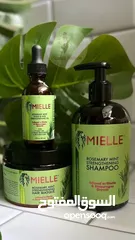  4 مجموعة تطويل وتكثيف الشعر  #MIELLE الأصلي منتجات iHerb