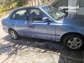  11 هونداي اكسنت موديل 2000 قصت الفيرانا الون ازرق قابل للتفاوض