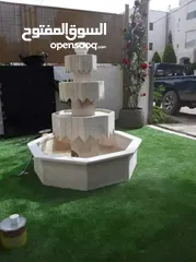  14 نوافير وشلالات وبابكيو حواض زريعه جميع انواع الحجر البناء والديكورات