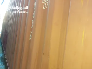  7 حاويات فارغة 40 قدم هاى كيو نظيفة جداا مع البيانات الجمركية