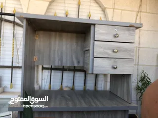  2 مكتب لون رمادي