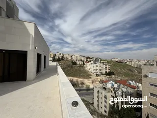  13 شقة روف باطلالة مميزة مساحة بناء 155م داخلي و 165م ترس بسعر مميز في عبدون