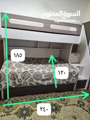  6 تخت خشب طابقين للبيع