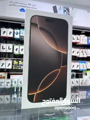  6 iPhone 16 Pro Max ( 512 GB ) ايفون 16 برو ماكس 512 جيجابايت تيتانيوم صحراوي  وارد الشرق الاوسط (^_^)