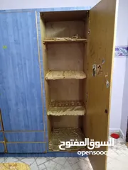  8 غرفة نوم شبابية عبارة عن خزانة لاتيه وتخت حديد ثقيل عدد 2