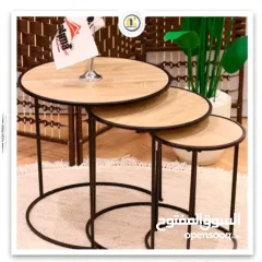  4 طقم طاولة ثلاثي بسعر العرض