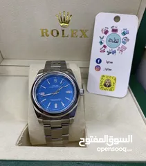  24 رولكس رجالي مرفق علبه وكيس رولكس وكفاله سنه