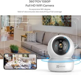  8 كاميرا مراقبة واي فاي ازفيز عالية الدقة  EZVIZ TY1  Camera 1080FHD Smart AI Detection