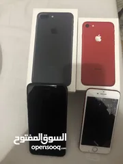  2 iPhone 7 Plus & iPhone 7 red for sale