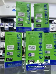  1 Infinix Smart 9 (64 GB / 3+3 GB RAM) انفنكس سمارت 9 جديد مسكر بالكرتونة كفالة سنة من الوكيل