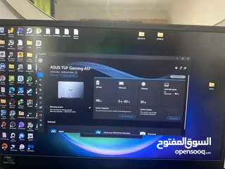  16 للبيع: لابتوب امريكيASUS TUF A17 + كيبورد ميكانيكي + ماوس جيمنج + سماعات + شنطة + ماوس باد طويلة