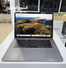  1 MacBook Pro 15 Touch Bar 2019 core i9 16GB Ram512GB SSD لابتوب ابل
