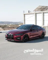  1 BMW 430 i M PACKAGE   لون الاصلي كحلي ملزق خمري  سعر مغري على الكاش
