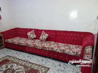  4 مجلس كنب عدد اربع قطع عرطه مقاسات