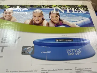  3 للبيع مسبح جديد مستعمل بس يومين