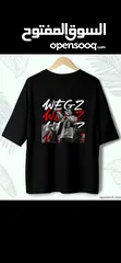  1 تيشيرت Wegz افر سايز.                           345ج