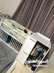  4 تخت نوم اطفال مستعمل بحالة جيدة