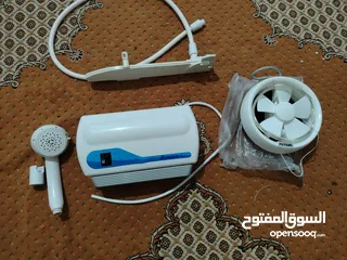  3 قيزر فوري اتمور + شطافه + مروحه شفط