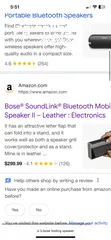  8 Bose SoundLink BluetoothMobile  Speaker II – Leather