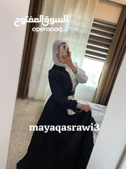  3 فستان ابيض و اسود ملبوس مره وحده بجنن عاللبس  بلبس لوزن 70 كيلو