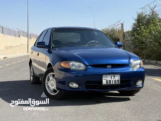  1 أكسنت موديل 94 محولة بالكاملة لموديل 98 جير عادي ماتور 1500 السيارة صلاة النبي + رقم مميز