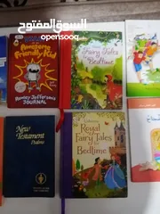  2 كتب وقصص انجليزي وعربي وتعليمي كميه كبيره اي كتاب بدينار