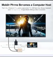  26 عرض محدود مداخل USB و HDMI لهواتف ios و android