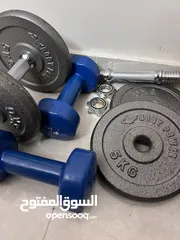  1 دامبل حديد ومطاط جديد