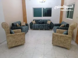  6  طقم بلون 7مقاعد ثلاثيه مجوزه مفارد عدد 2 جميع الالوان متوفره الكميه محدوده عرض لاسبوع