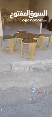  24 طرابيزات حديد باسعار مميزه لون ذهبي و فضي كل موديل الو سعر مختلف