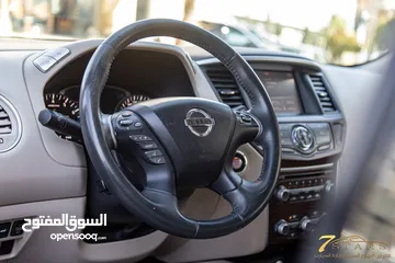  19 Nissan Pathfinder SV 2018  السيارة وارد الشركة و قطعت مسافة  80,000  كم فقط