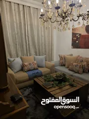  6 عرض العيد  طقم كنب تفصيل مميز و راقي لون فيروزي و بيج