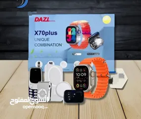  2 احدث ساعة ذكية X70 Plus Combo With Mobil