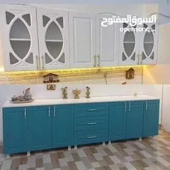  4 كاونترات خشب تركي حديث