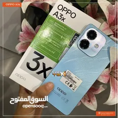  5 هدية سماعه بلوتوث جديد بالكرتونة oppo A3X رام 8 جيجا 128 مكفول سنة متوفر توصيل