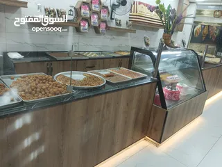  7 عدة محل حلويات كاملة للبيع بسعر مغري