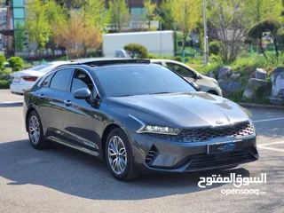  8 KIA K5 Hybrid 2021بانوراما فل  وارد كوري فحص كامل و لا ملاحظه كلين تايتل من دون حوادث
