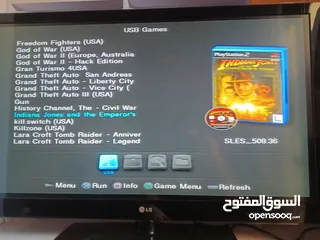  25 بلايستيشن 2 معدلة مع اسلاك + ميموري جديدة هدية + هارديسك وميموري عليهم 60 لعبة مميزة