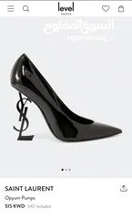  1 saint laurent black heels