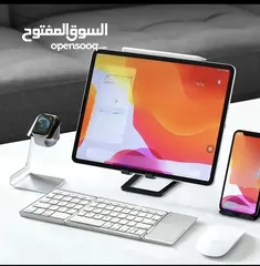  8 كيبورد بلوتوث متعدد الاستعمال حديث كامل الأوصاف مدمج مع الفأرة