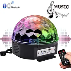  3 سماعة بلوتوث مع اضاءة (ديسكو) MP3 LED MGIC BALL LIGHT