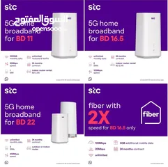  11 STC 5G Home broadband, Fiber, Voice and Data Sim