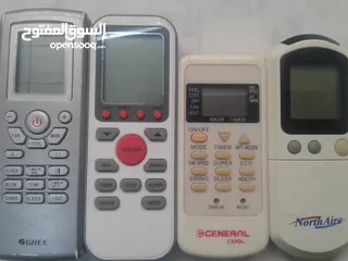 6 ريموتات اصلية للمكيفات والشاشات