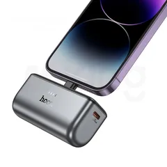  6 Hoco PowerBank Mini 5000mAh باوربانك هوكو 5000 مل امبير حجم يدعم الشحن السريع  توصيل مجاني داخل عمان